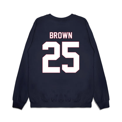 South Alabama - NCAA Men's Basketball : Judah Brown - Vintage Shersey Premium Crewneck Sweatshirt-1