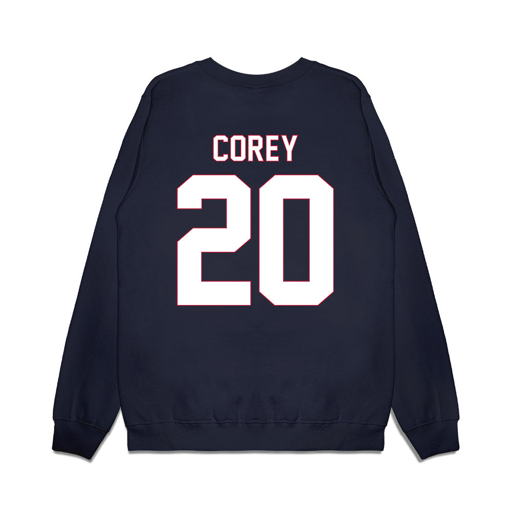 South Alabama - NCAA Men's Basketball : Myles Corey - Vintage Shersey Premium Crewneck Sweatshirt-1