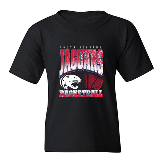 South Alabama - NCAA Men's Basketball : John Broom - Vintage Shersey Youth T-Shirt-0