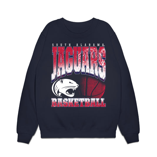 South Alabama - NCAA Men's Basketball : Jj Wheat - Vintage Shersey Premium Crewneck Sweatshirt-0