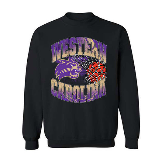 Western Carolina - NCAA Women's Basketball : Justice Zimmerman - Vintage Sherseys Crewneck Sweatshirt-0