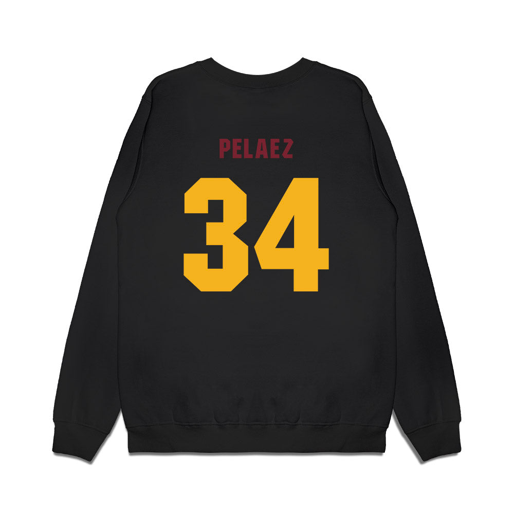 Winthrop - NCAA Women's Basketball : Martina Pelaez - Vintage Shersey Premium Crewneck Sweatshirt-1