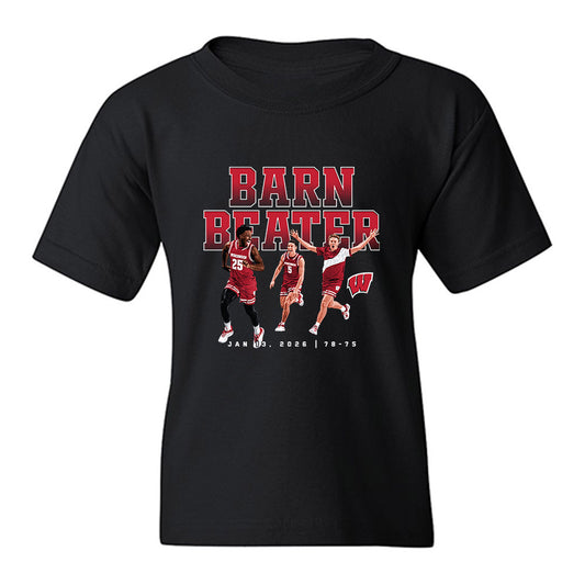Wisconsin - NCAA Men's Basketball : John Blackwell - Youth T-Shirt-0