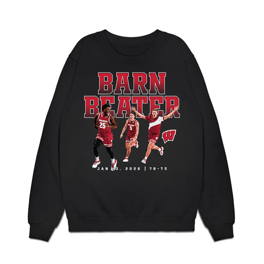 Wisconsin - NCAA Men's Basketball : John Blackwell - Premium Crewneck Sweatshirt-0