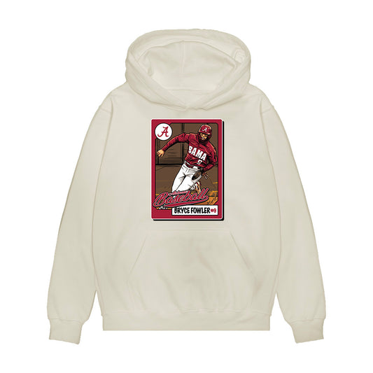Alabama - NCAA Baseball : Bryce Fowler - Card Caricature Premium Hooded Sweatshirt-0