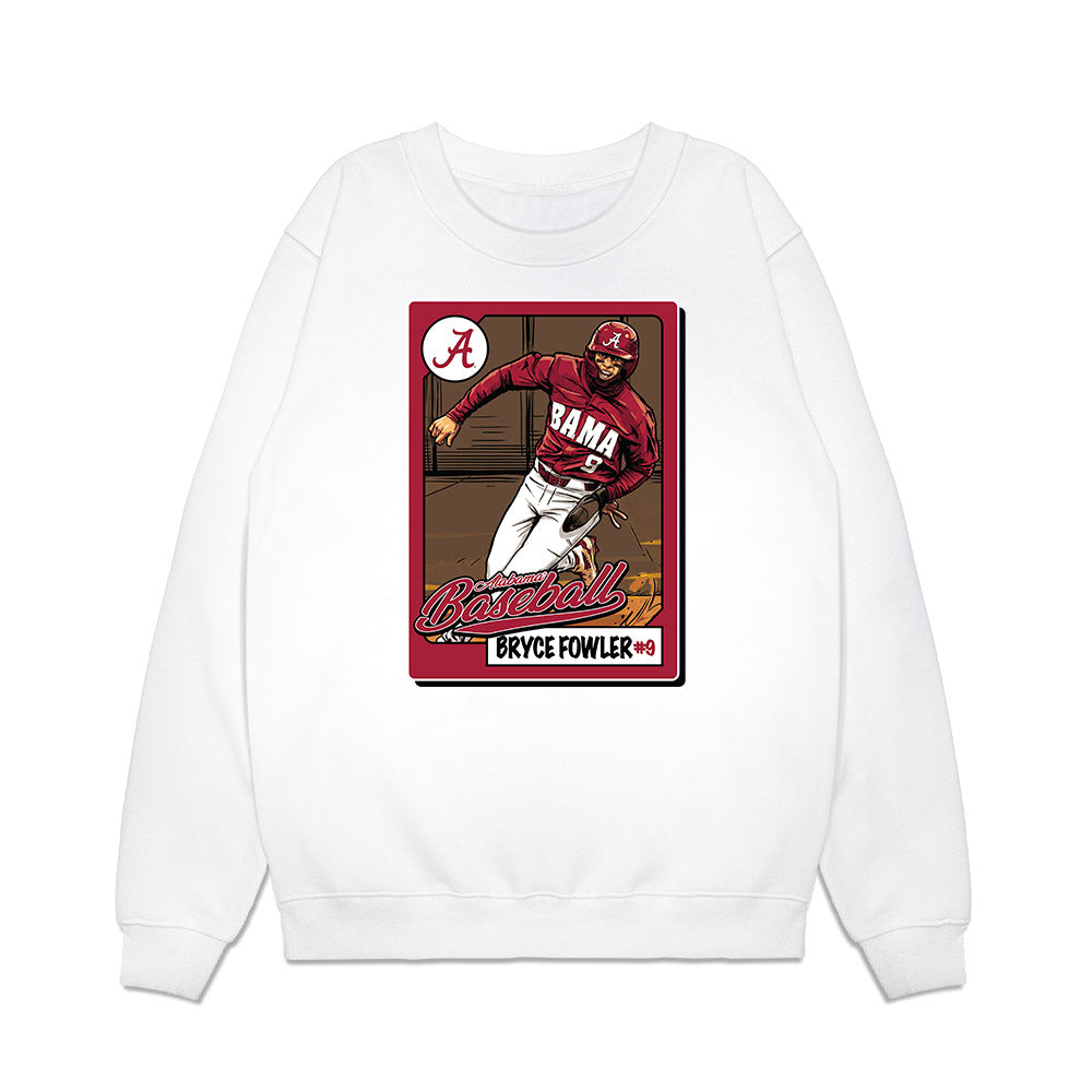 Alabama - NCAA Baseball : Bryce Fowler - Card Caricature Premium Crewneck Sweatshirt-0