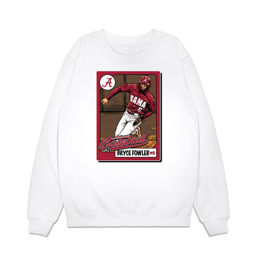 Alabama - NCAA Baseball : Bryce Fowler - Card Caricature Premium Crewneck Sweatshirt-0
