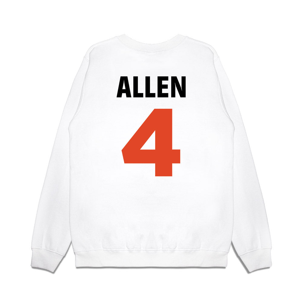 Miami - NCAA Men's Basketball : Marcus Allen - 4 Strong Premium Crewneck Sweatshirt-1