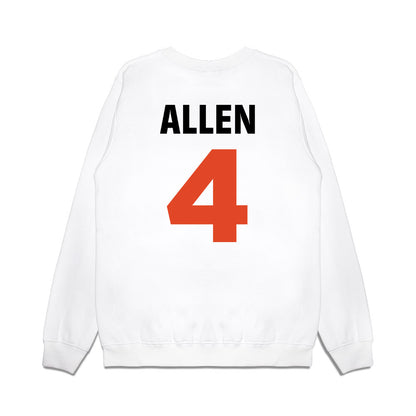 Miami - NCAA Men's Basketball : Marcus Allen - 4 Strong Premium Crewneck Sweatshirt-1