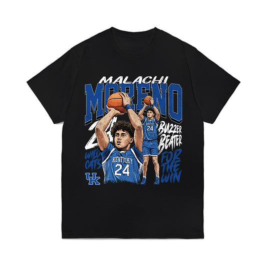 Kentucky - NCAA Men's Basketball : Malachi Moreno - Buzzer Beater Comfort Colors T-Shirt-0