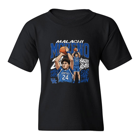 Kentucky - NCAA Men's Basketball : Malachi Moreno - Buzzer Beater Youth T-Shirt-0