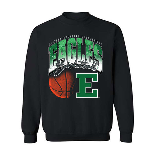 EMich - NCAA Women's Basketball : Peyton Hill - Vintage Shersey Crewneck Sweatshirt-0