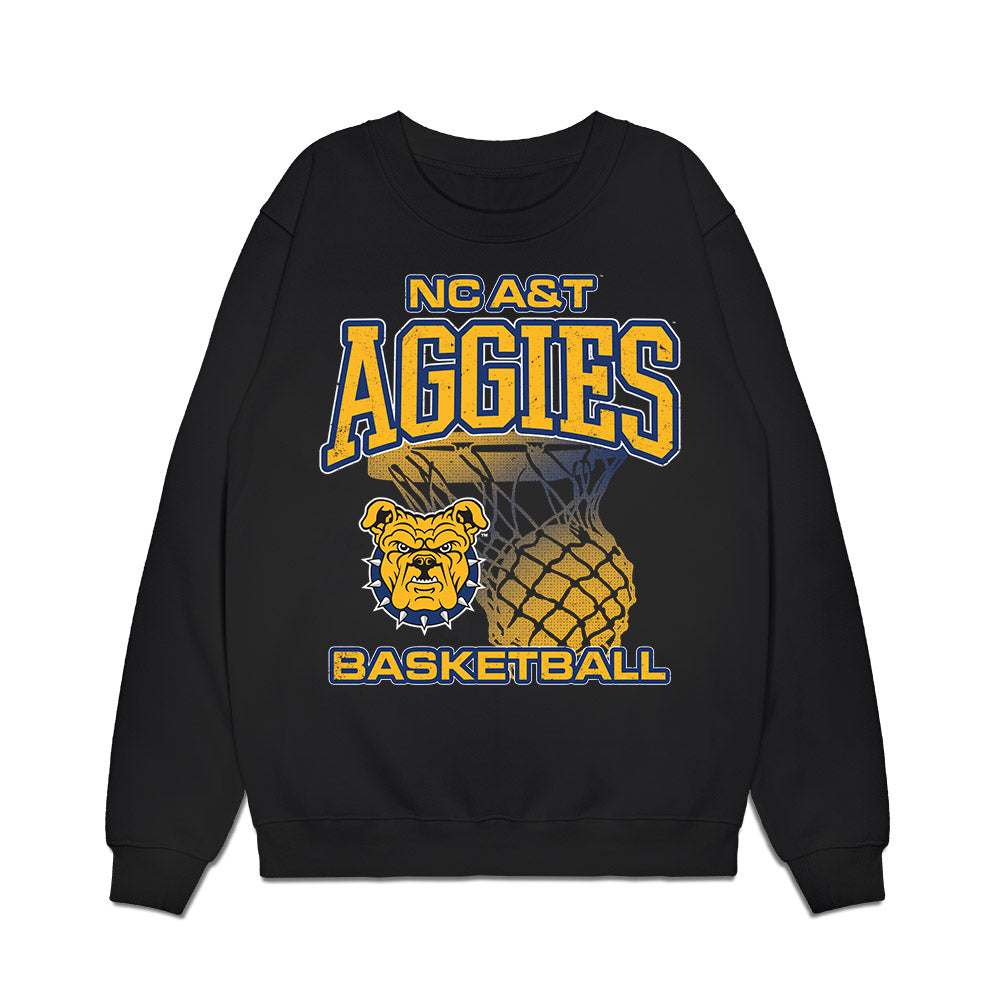 North Carolina A&T - NCAA Women's Basketball : Anaya Karriem - Vintage Basketball Shersey Premium Crewneck Sweatshirt-0