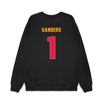 Lamar - NCAA Men's Basketball : Quinton Sanders - Vintage Basketball Premium Crewneck Sweatshirt-1