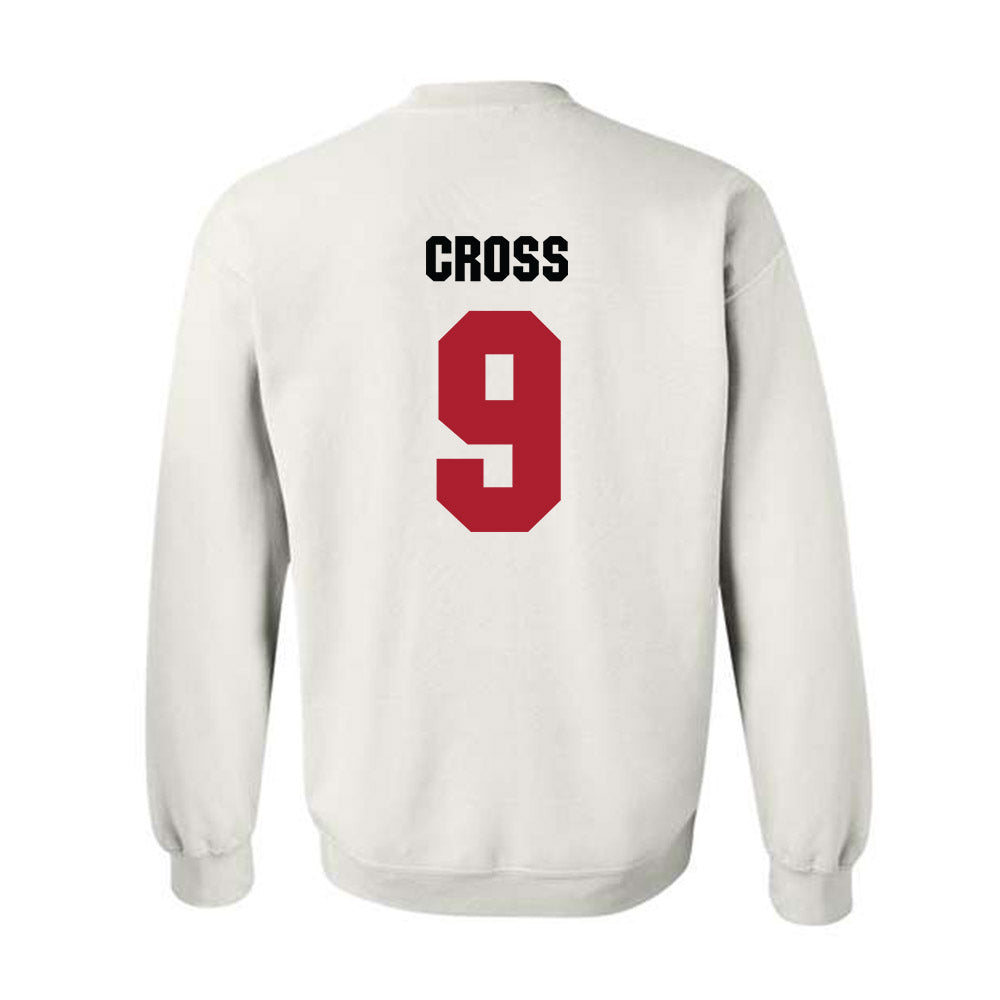 Nicholls State - NCAA Men's Basketball : Zaiden Cross - Vintage Shersey Crewneck Sweatshirt-1