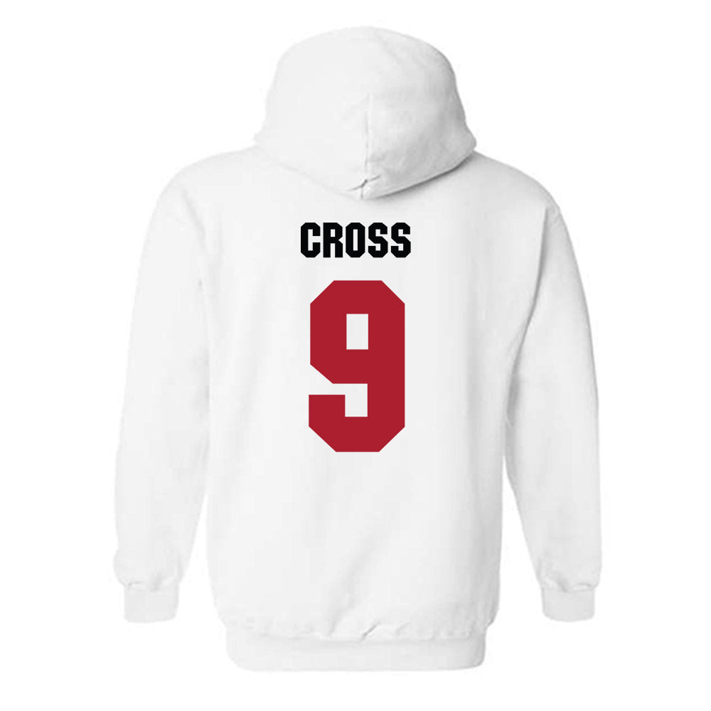 Nicholls State - NCAA Men's Basketball : Zaiden Cross - Vintage Shersey Hooded Sweatshirt-1