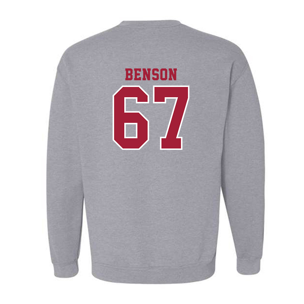 Indiana - NCAA Football : Kahlil Benson - Helmet Shersey Crewneck Sweatshirt-1