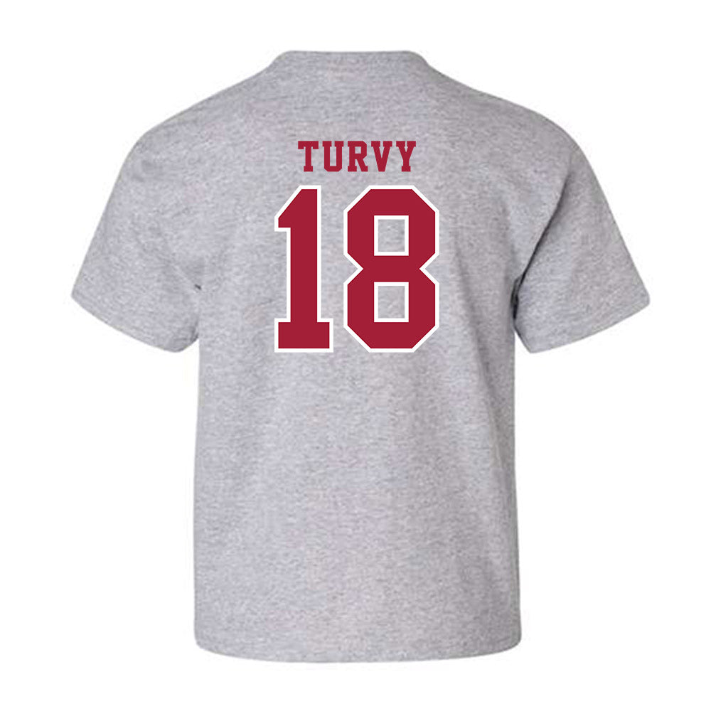 Indiana - NCAA Football : Andrew Turvy - Helmet Shersey Youth T-Shirt-1
