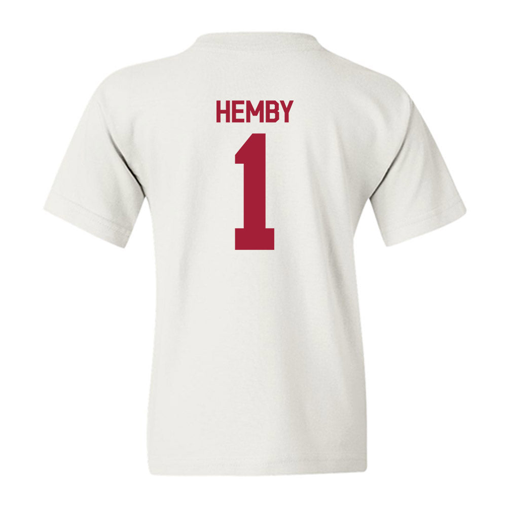 Indiana - NCAA Football : Roman Hemby - Flipping Champs Youth T-Shirt-1