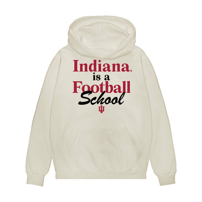 Indiana - NCAA Football : Isaiah Jones - Flipping Champs Premium Hooded Sweatshirt-0