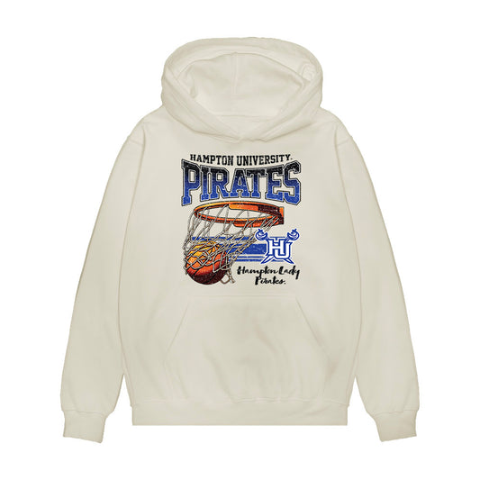 Hampton - NCAA Men's Basketball : Jalyke Gaines-Wyatt - Vintage Shersey Premium Hooded Sweatshirt-0