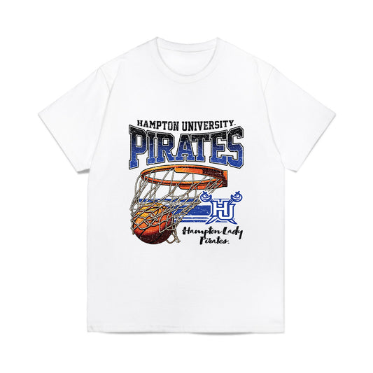 Hampton - NCAA Men's Basketball : Jalyke Gaines-Wyatt - Vintage Shersey Comfort Colors T-Shirt-0