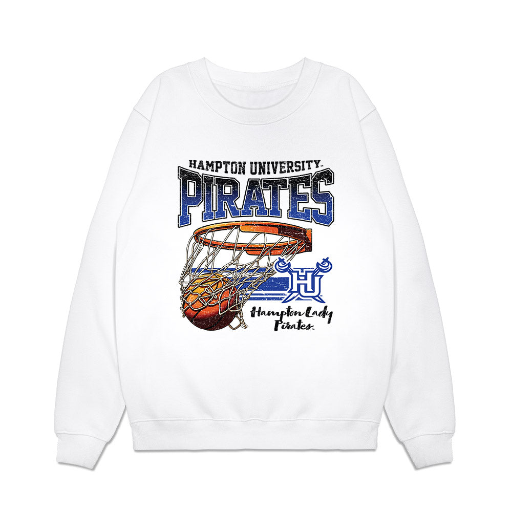 Hampton - NCAA Men's Basketball : Jalyke Gaines-Wyatt - Vintage Shersey Premium Crewneck Sweatshirt-0