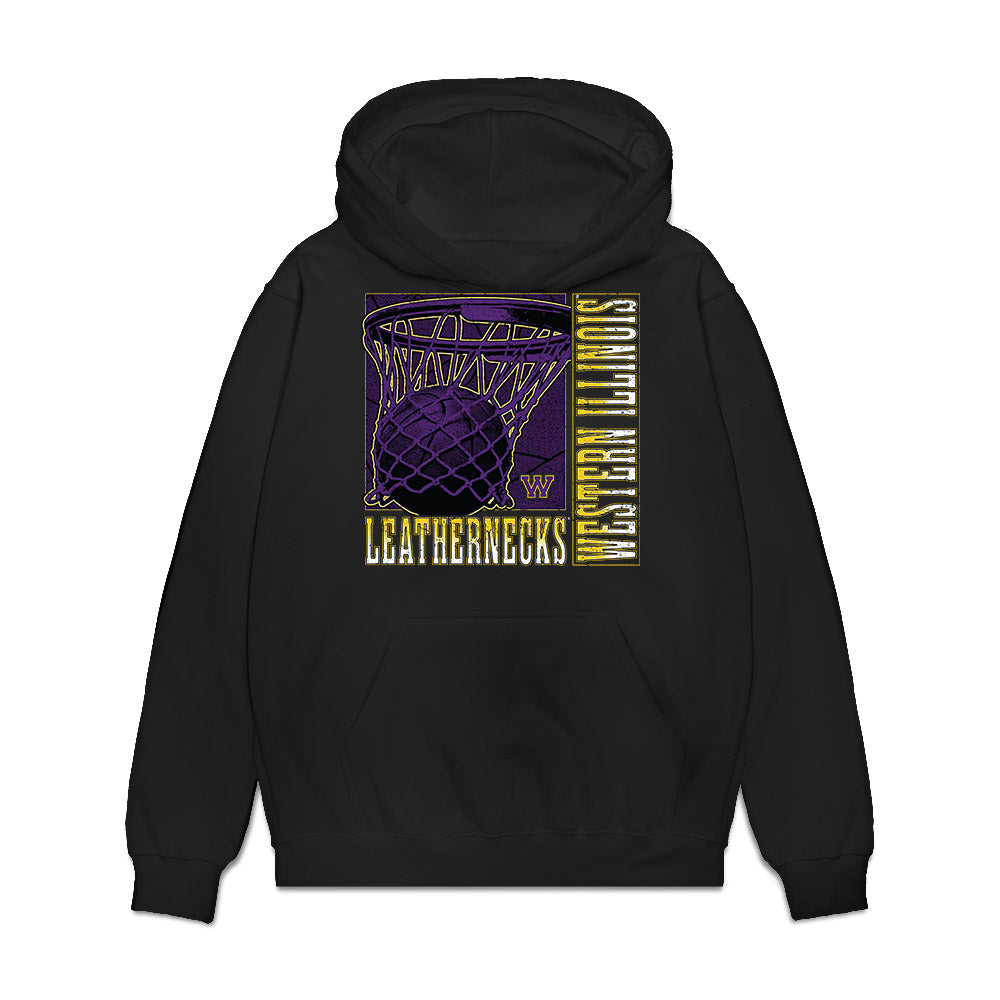 WIU - NCAA Men's Basketball : Danny Stephens - Vintage Basketball Premium Hooded Sweatshirt-0