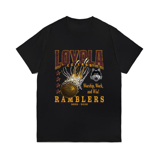 Loyola - NCAA Women's Basketball : Audrey Deptula - Vintage Basketball Comfort Colors T-Shirt-0