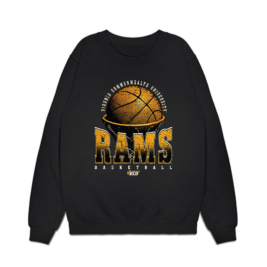 VCU - NCAA Women's Basketball : Ann Zachariah - Vintage Basketball Premium Crewneck Sweatshirt-0