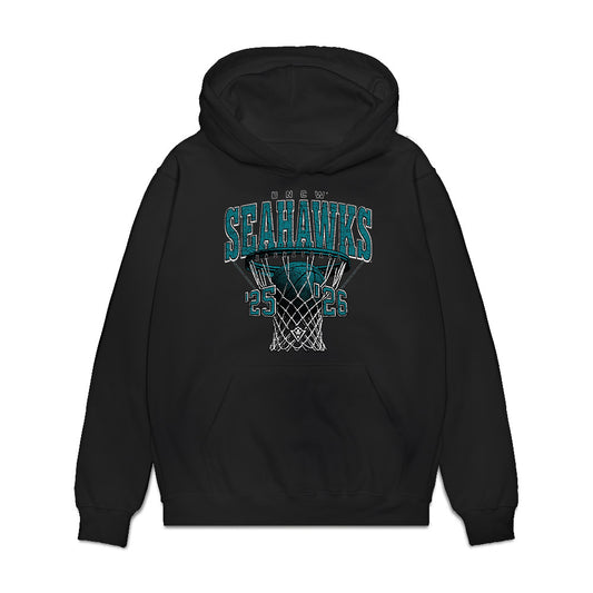 UNC Wilmington - NCAA Men's Basketball : Madison Durr - Vintage Premium Hooded Sweatshirt-0