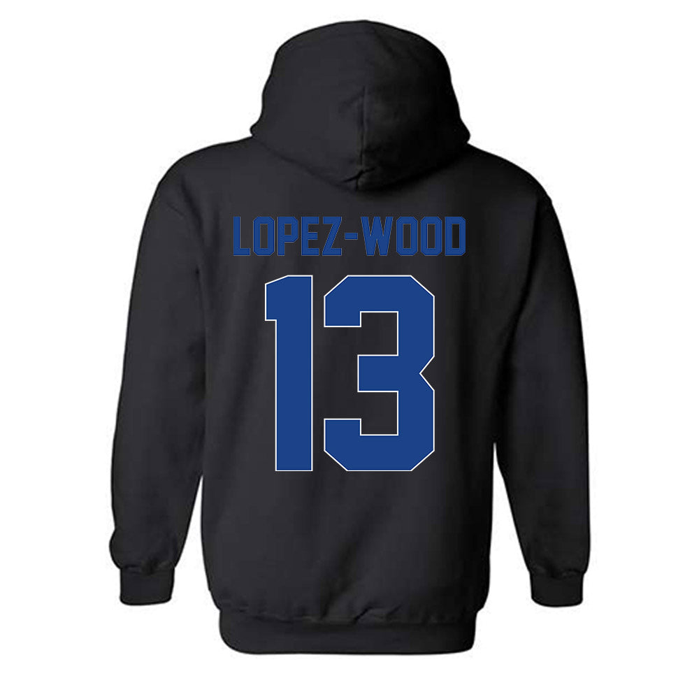 CSU Bakersfield - NCAA Women's Basketball : Bryanne Lopez-Wood - Vintage Shersey Hooded Sweatshirt-1