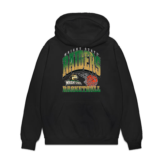 Wright State - NCAA Men's Basketball : Michael Imariagbe - Vintage Shersey Premium Hooded Sweatshirt-0