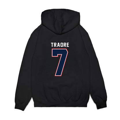 Robert Morris - NCAA Women's Basketball : Myriam Traore - Vintage Basketball Premium Hooded Sweatshirt-1