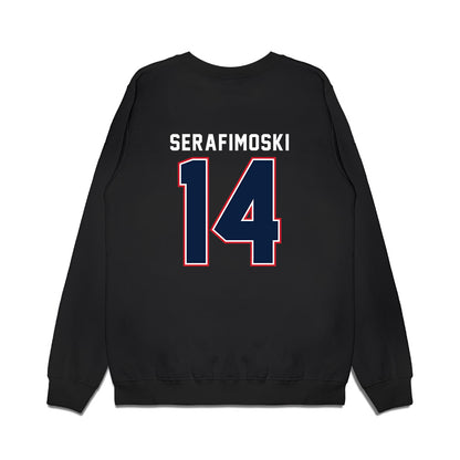Robert Morris - NCAA Men's Basketball : Vasilije Serafimoski - Vintage Basketball Premium Crewneck Sweatshirt-1