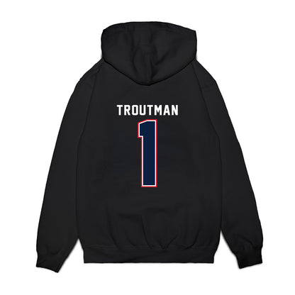 Robert Morris - NCAA Women's Basketball : Sanai Troutman - Vintage Basketball Premium Hooded Sweatshirt-1