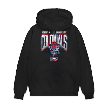 Robert Morris - NCAA Women's Basketball : Myriam Traore - Vintage Basketball Premium Hooded Sweatshirt-0