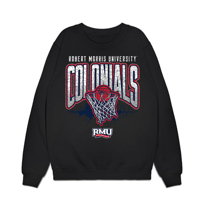 Robert Morris - NCAA Men's Basketball : Vasilije Serafimoski - Vintage Basketball Premium Crewneck Sweatshirt-0