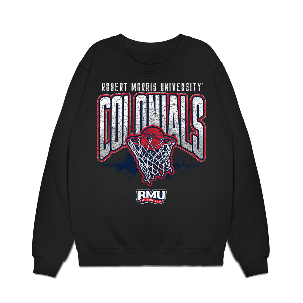 Robert Morris - NCAA Men's Basketball : Ryan Prather Jr. - Vintage Basketball Premium Crewneck Sweatshirt-0
