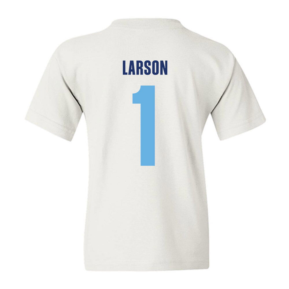 Drake - NCAA Men's Basketball : Owen Larson - Vintage Shersey Youth T-Shirt-1