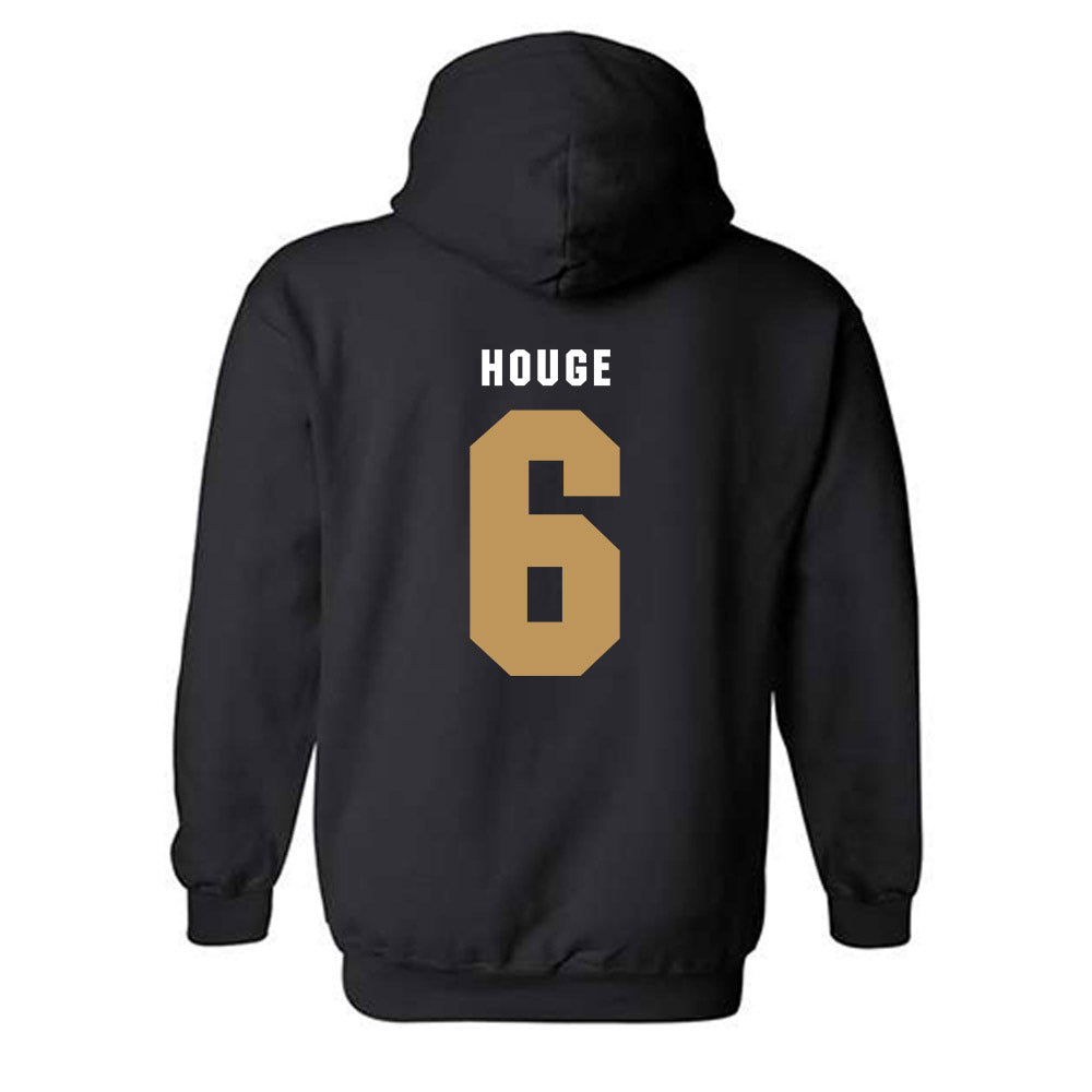Oakland - NCAA Men's Basketball : Michael Houge - Vintage Shersey Hooded Sweatshirt-1