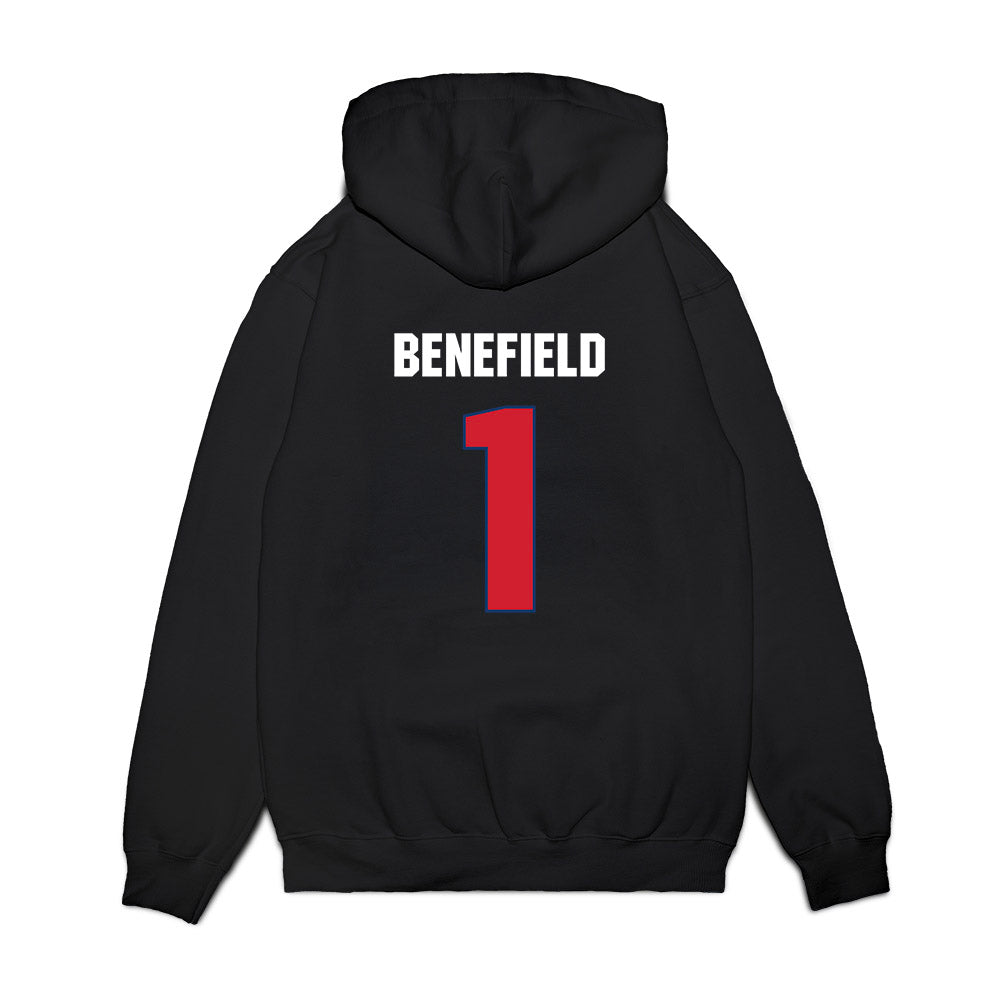 Francis Marion - NCAA Women's Basketball : Jaliyah Benefield - Vintage Premium Hooded Sweatshirt-1