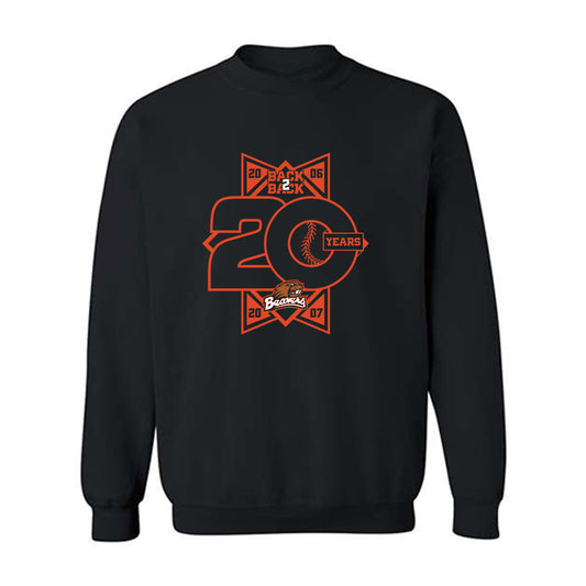 Oregon State - NCAA Baseball : Nyan Hayes - 20th Anniversary v1 Crewneck Sweatshirt-0