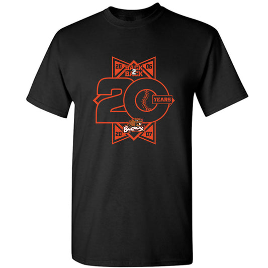 Oregon State - NCAA Baseball : Max Fraser - 20th Anniversary v1 T-Shirt-0