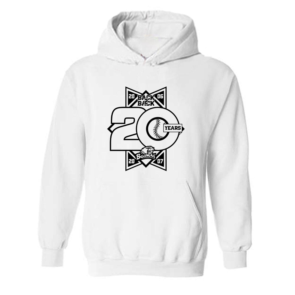 Oregon State - NCAA Baseball : Trevor Kaiser - 20th Anniversary v2 Hooded Sweatshirt-0