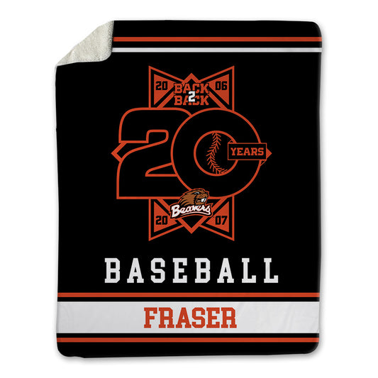 Oregon State - NCAA Baseball : Max Fraser - 20th Anniversary Blanket-0