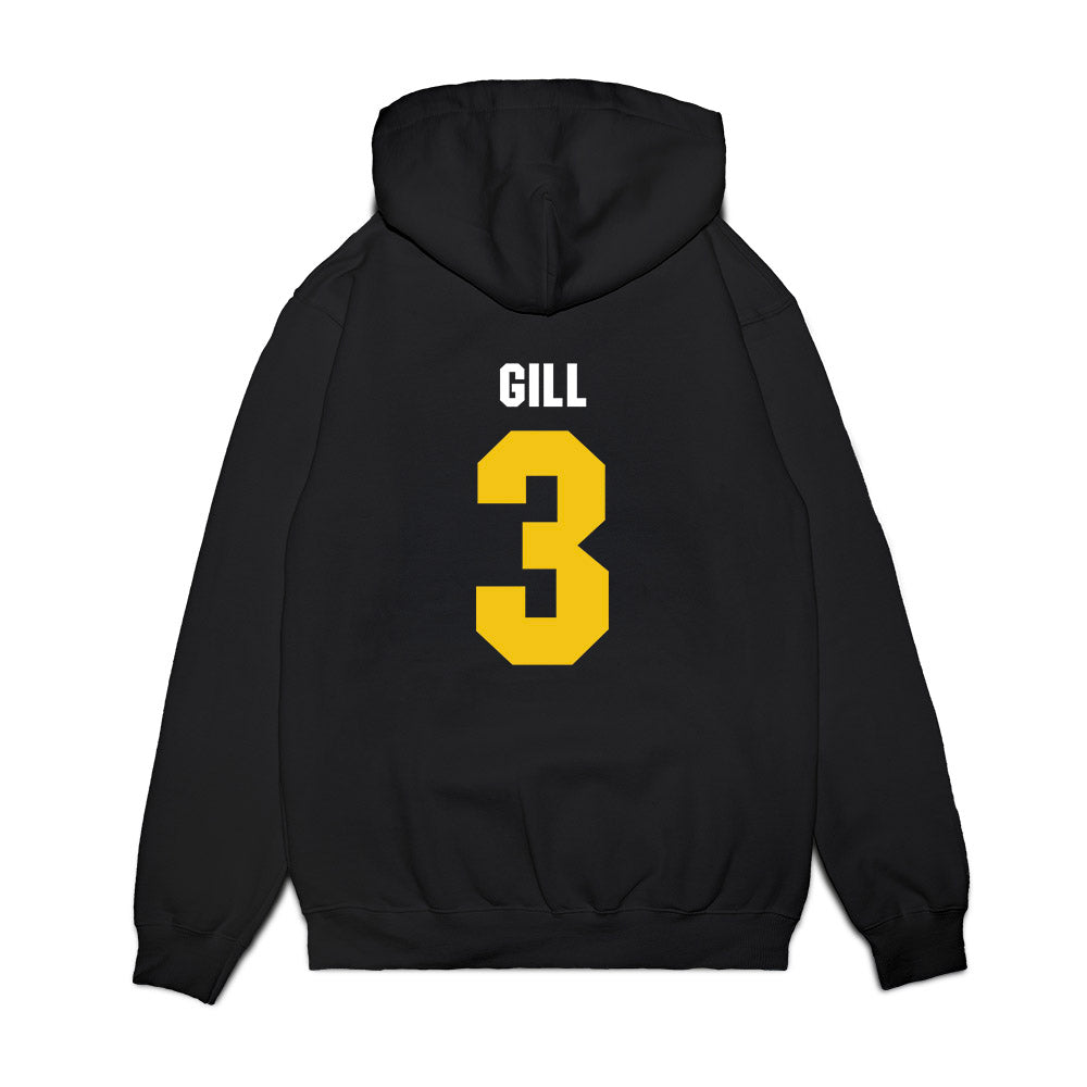 La Salle - NCAA Men's Basketball : Anwar Gill - Vintage Basketball Premium Hooded Sweatshirt-1
