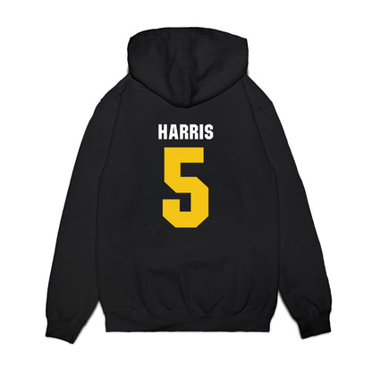La Salle - NCAA Men's Basketball : Josiah Harris - Vintage Basketball Premium Hooded Sweatshirt-1
