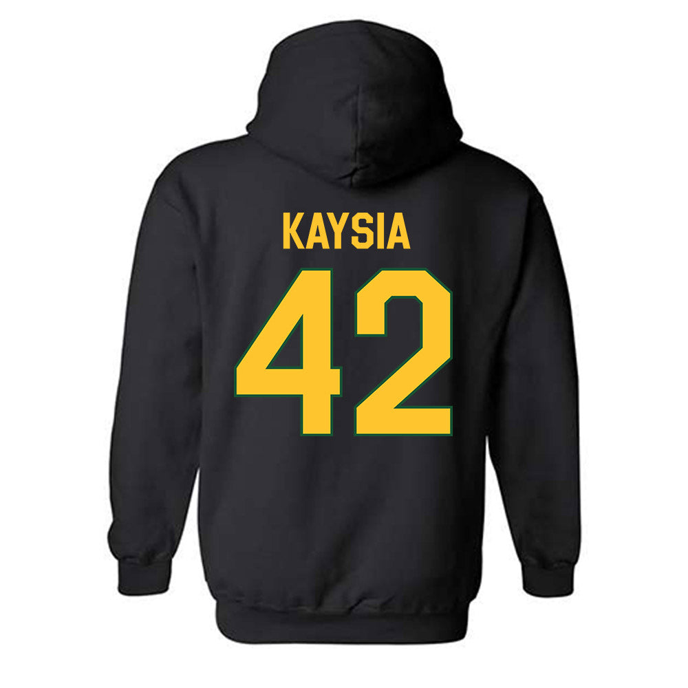 GMU - NCAA Women's Basketball : Nalani Kaysia - Vintage Shersey Hooded Sweatshirt-1