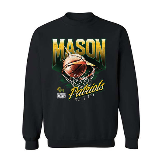 GMU - NCAA Men's Basketball : Emmett Adair - Vintage Shersey Crewneck Sweatshirt-0